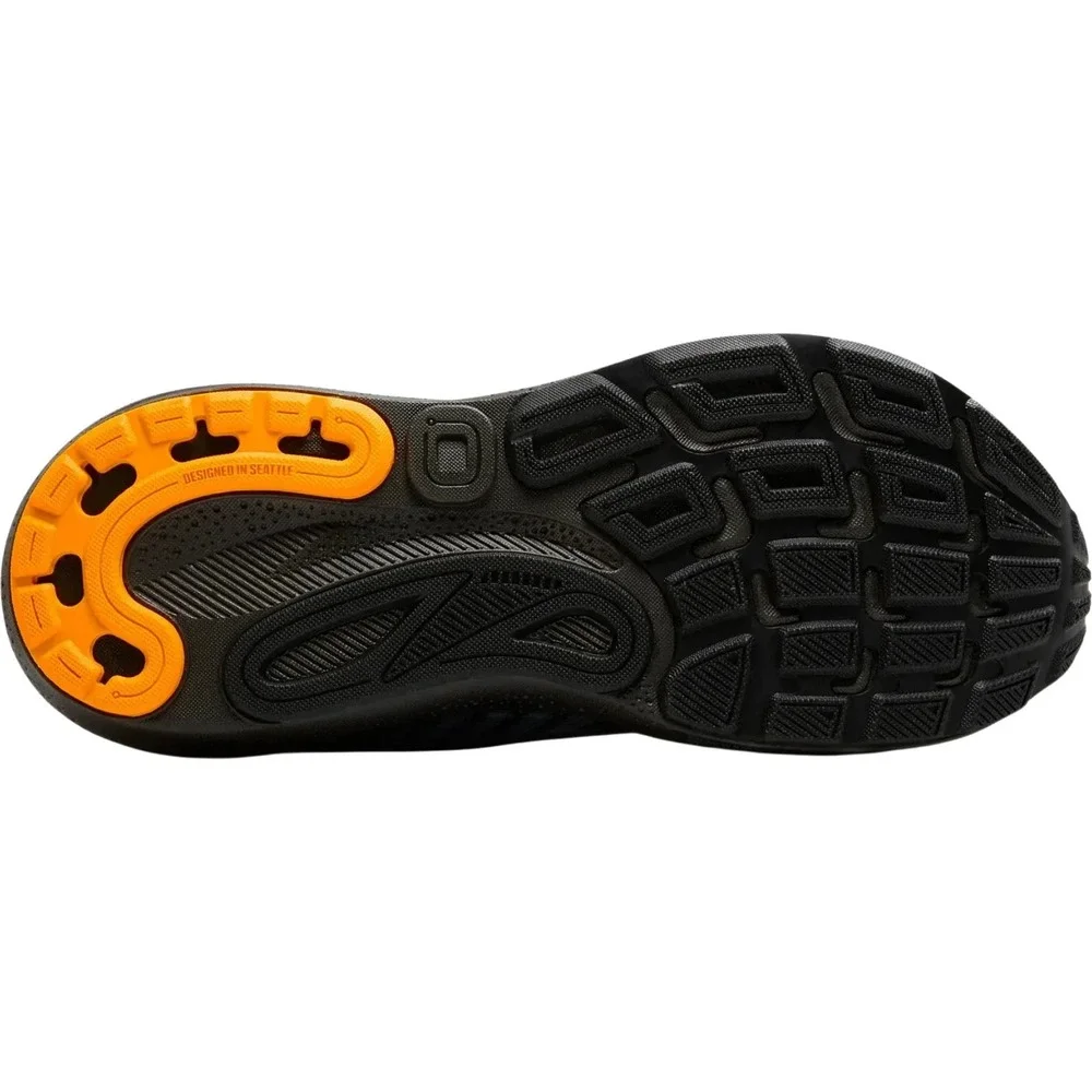 Brooks Adrenaline GTS 24 Mens Size 10.5 Running Shoes Black/Orange WORN TWICE